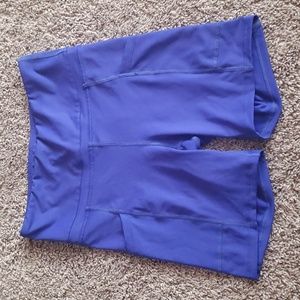 Womans xs bike shorts with pockets in blue